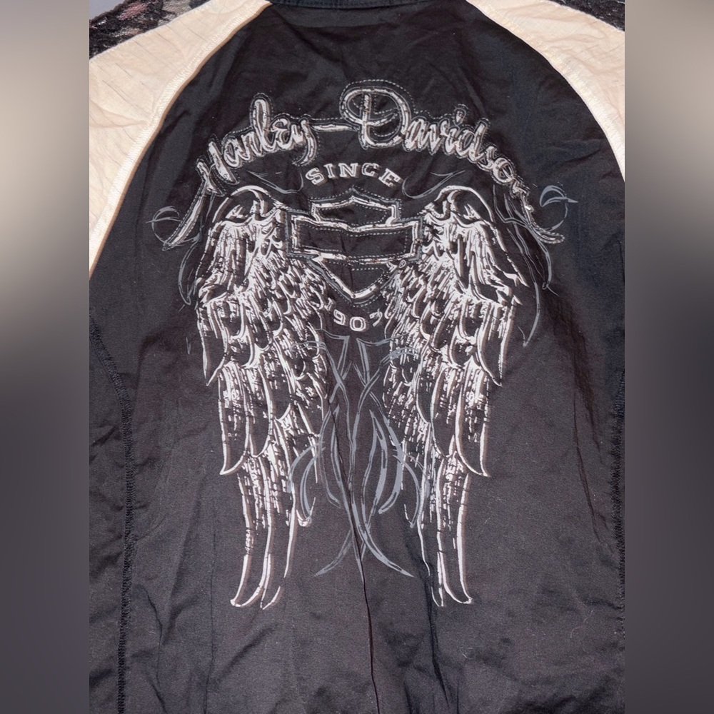 Harley-Davidson Black Jacket with Silver Winged Emblem